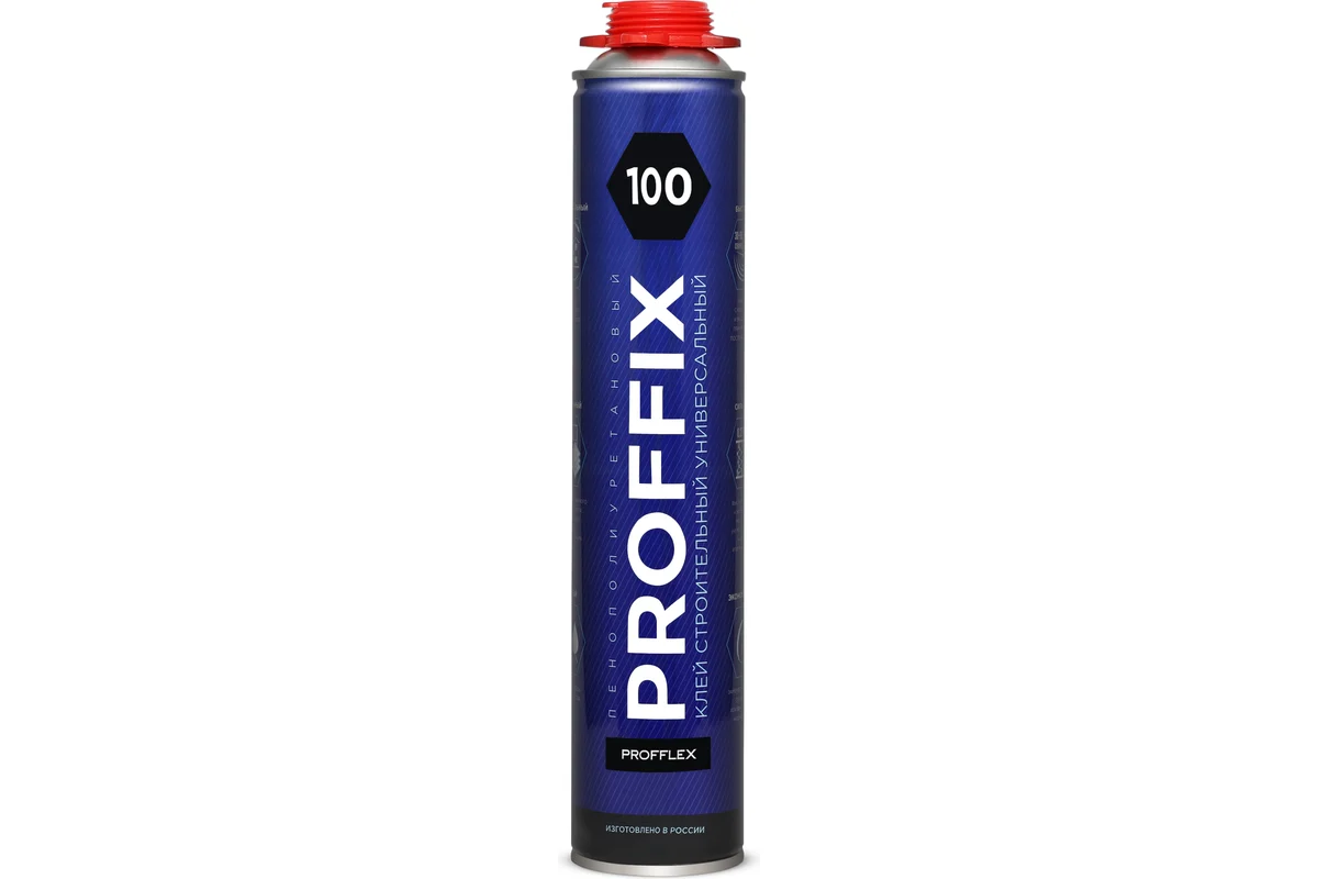 Клей-пена проф PROFFIX 100 универсальная 100 пог/м шва Клей-пена проф PROFFIX 100 универсальная 100 пог/м шва