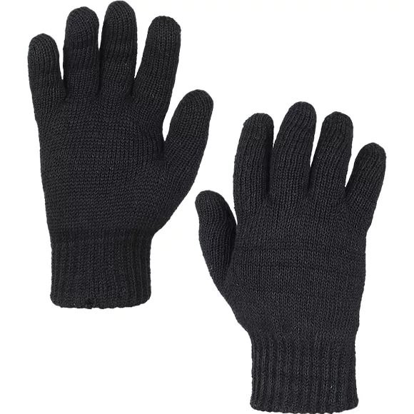 Перчатки зимние вязаные двойные черные, белые,серые - цена,  в .